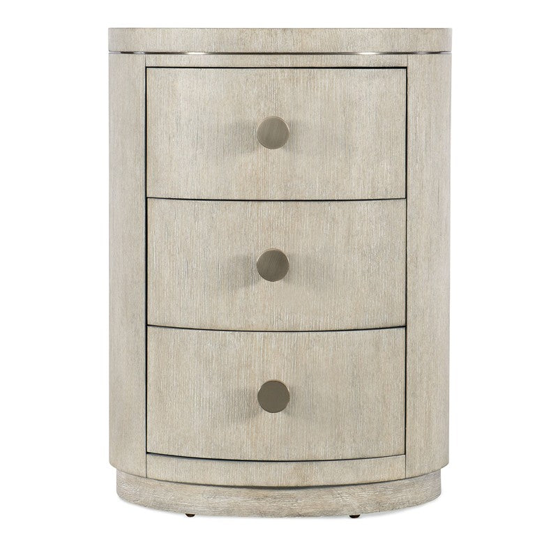 Modern Mood - Round Nightstand - Beige