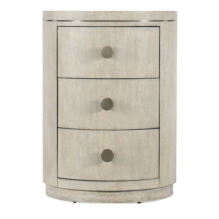 Modern Mood - Round Nightstand - Beige