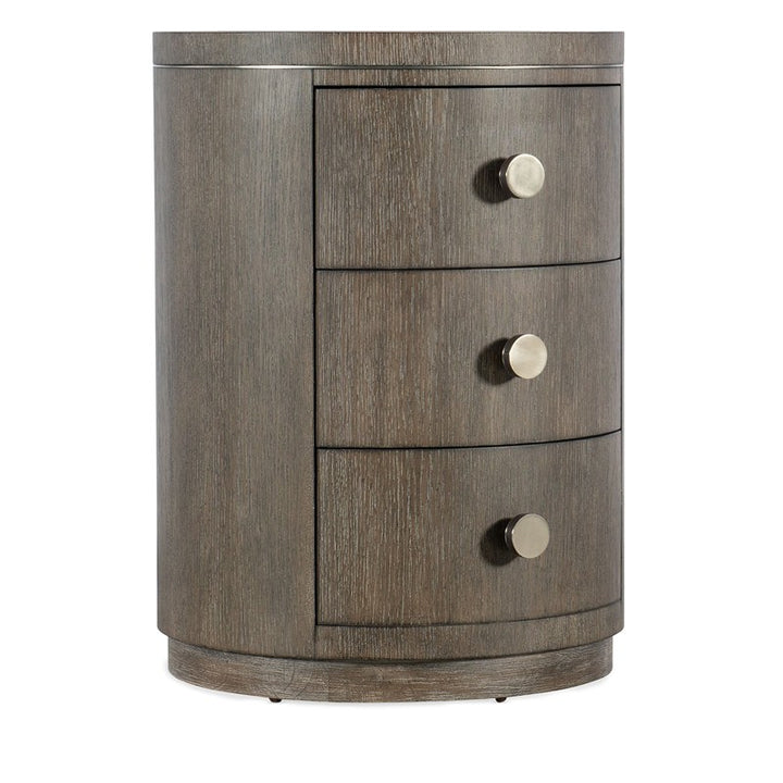 Modern Mood - Round Nightstand - Dark Brown