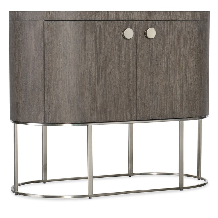 Modern Mood - Oval Nightstand - Dark Brown