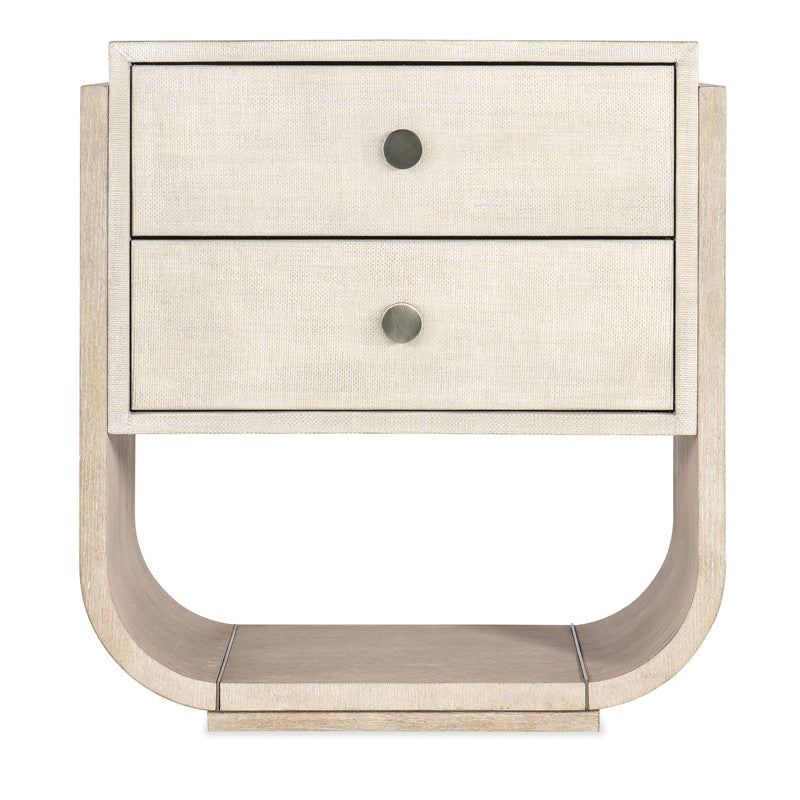 Modern Mood - Two Drawer Nightstand - Beige