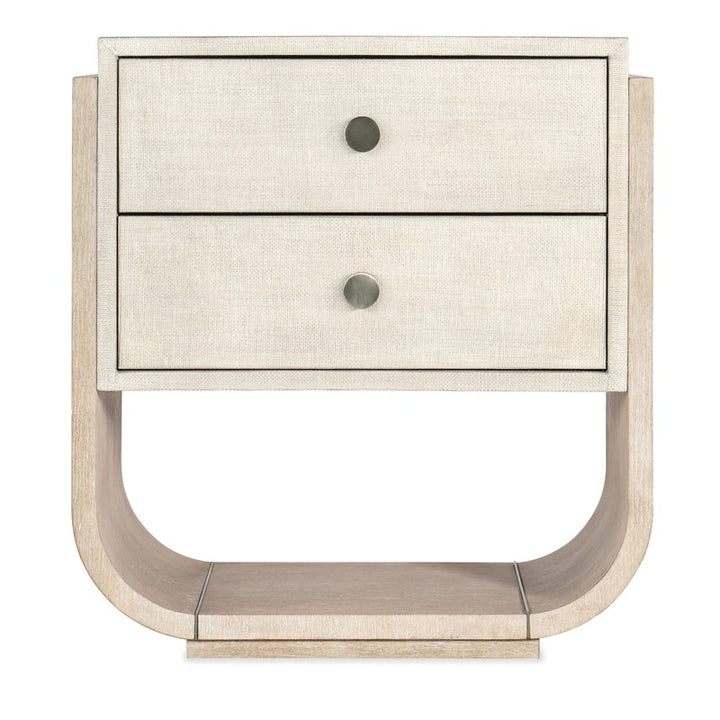 Modern Mood - Two Drawer Nightstand - Beige