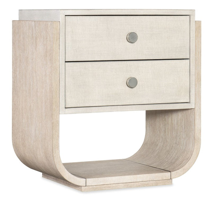 Modern Mood - Two Drawer Nightstand - Beige