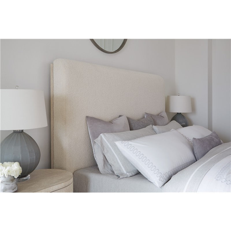 Modern Mood - King Upholstered Panel Bed - Beige