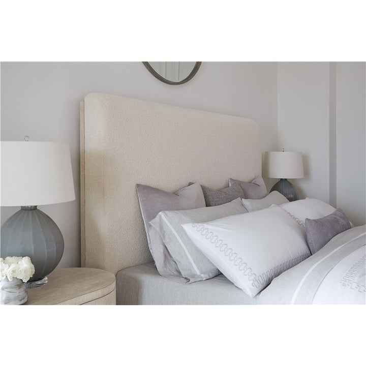 Modern Mood - King Upholstered Panel Bed - Beige