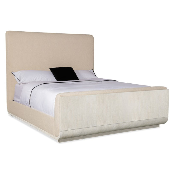 Modern Mood - King Upholstered Panel Bed - Beige