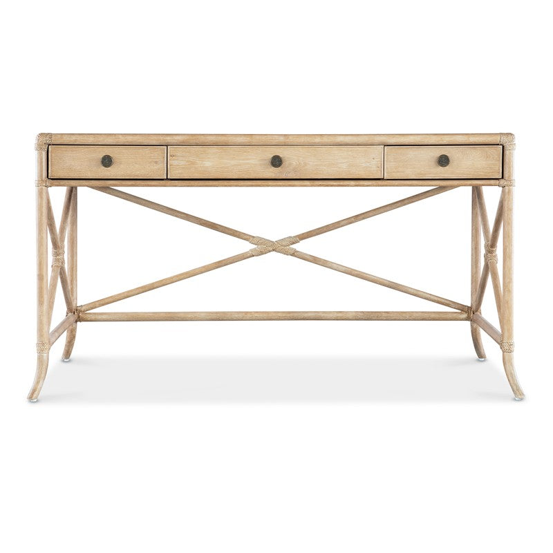 Retreat - Pole Rattan Writing Desk - Beige