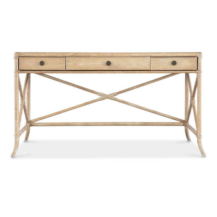 Retreat - Pole Rattan Writing Desk - Beige