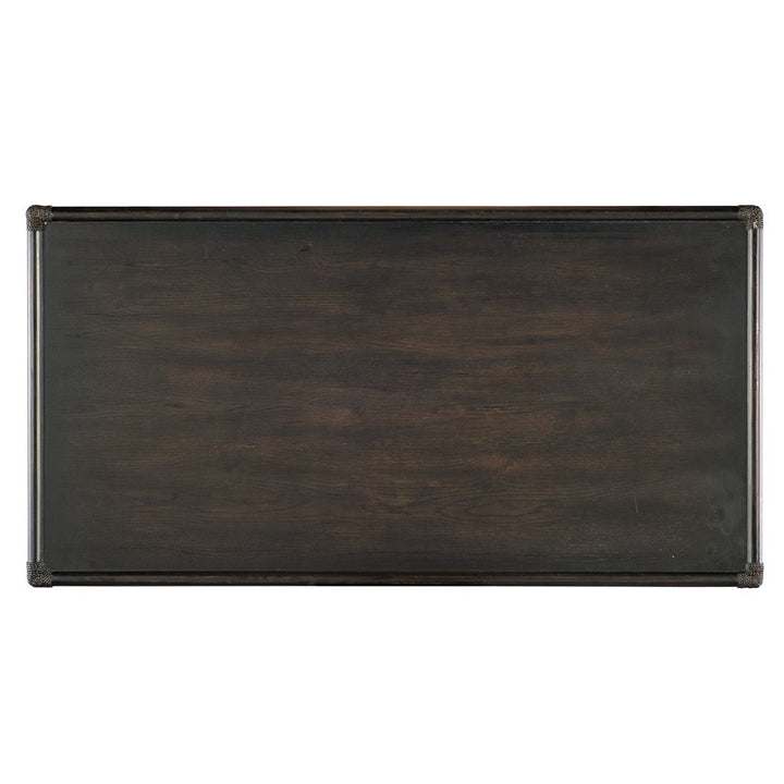 Retreat - Pole Rattan Writing Desk - Black