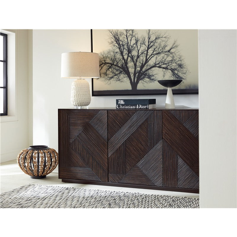 Retreat - Entertainment Credenza - Dark Brown