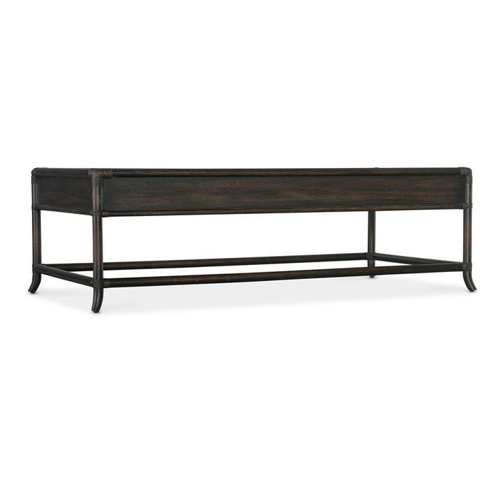 Retreat - Pole Rattan Cocktail Table - Dark Brown