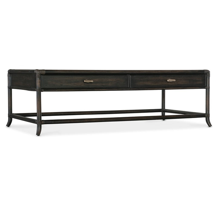 Retreat - Pole Rattan Cocktail Table - Dark Brown
