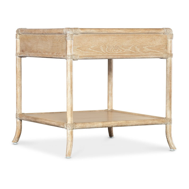 Retreat - Pole Rattan End Table - Beige