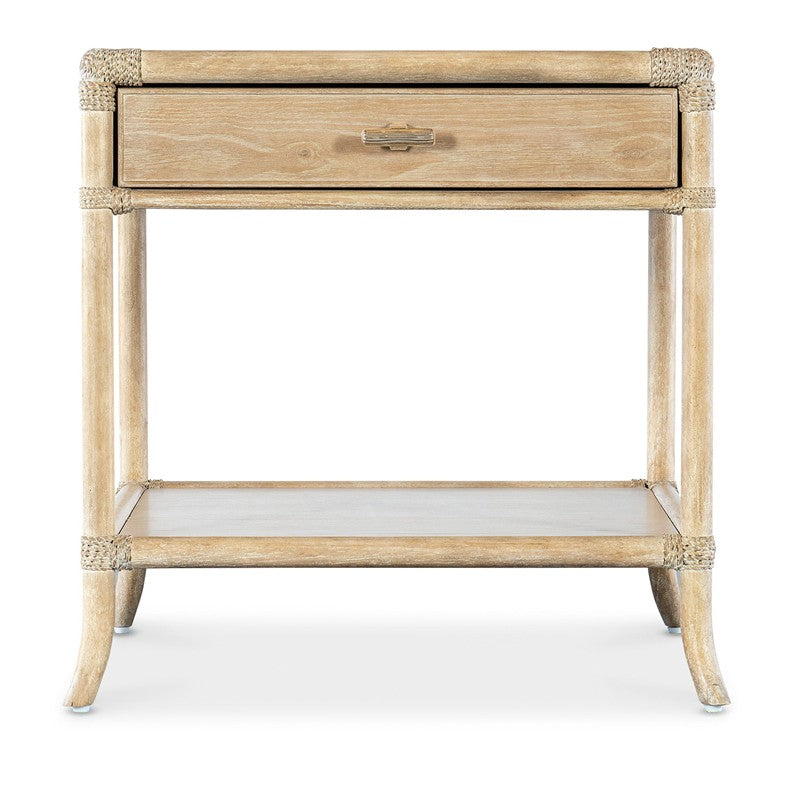 Retreat - Pole Rattan End Table - Beige