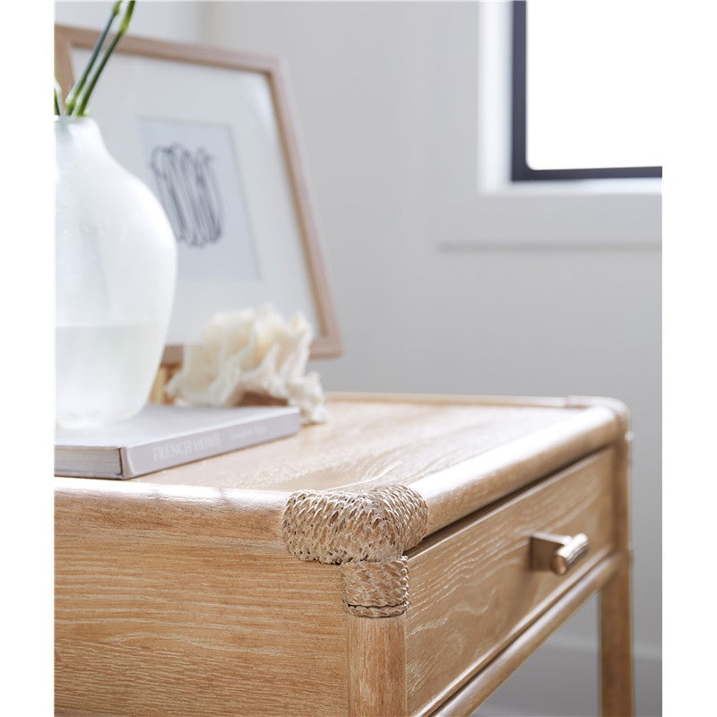 Retreat - Pole Rattan End Table - Beige