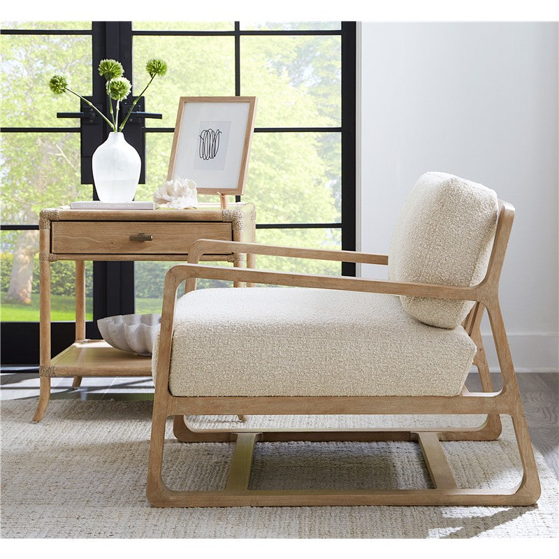 Retreat - Pole Rattan End Table - Beige
