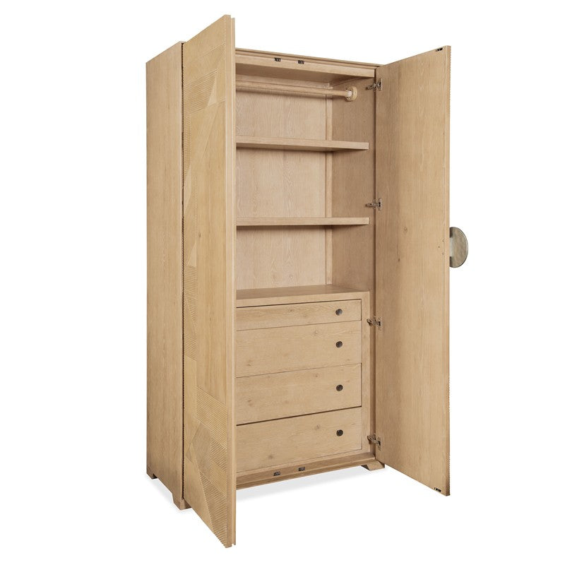 Retreat - Split Rattan Wardrobe - Beige