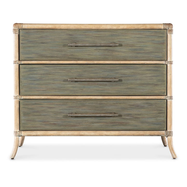 Retreat - Pole Rattan Chest - Green