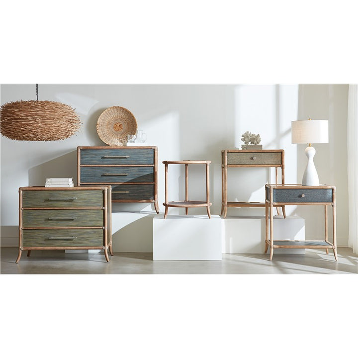 Retreat - Pole Rattan Chest - Green