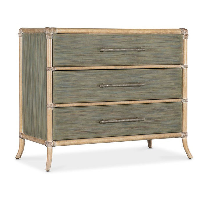 Retreat - Pole Rattan Chest - Green