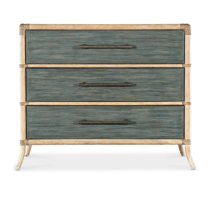 Retreat - Pole Rattan Chest - Blue