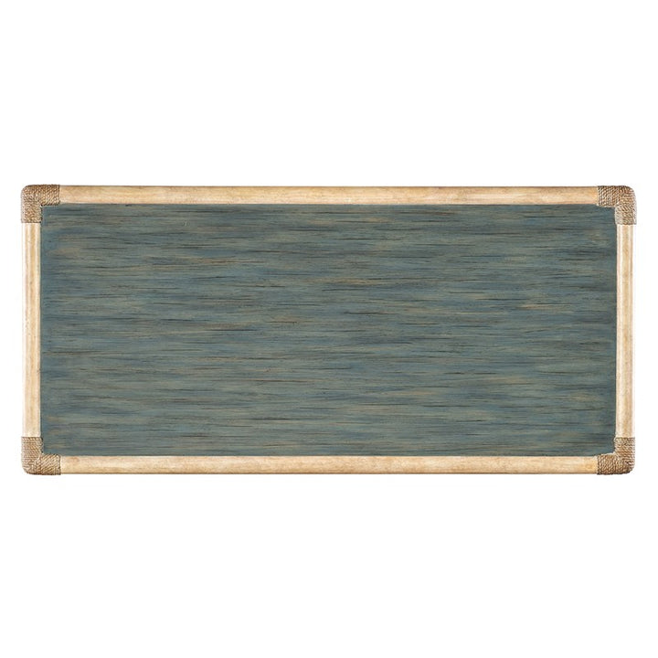 Retreat - Pole Rattan Chest - Blue