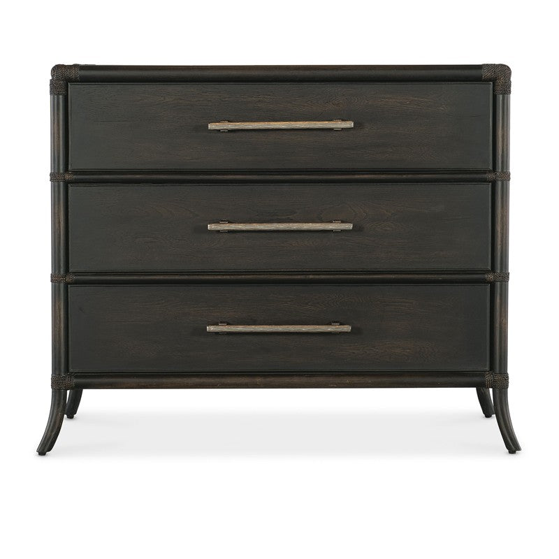 Retreat - Pole Rattan Chest - Black