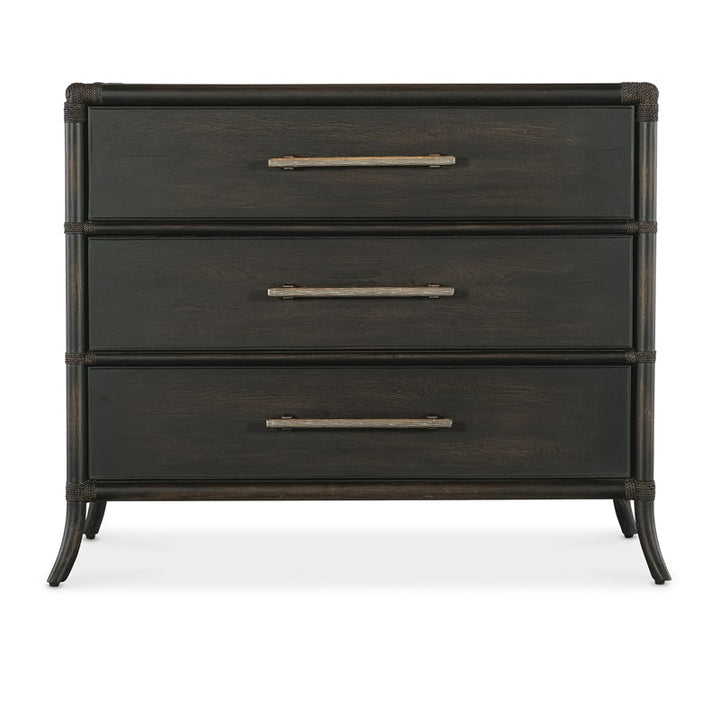 Retreat - Pole Rattan Chest - Black