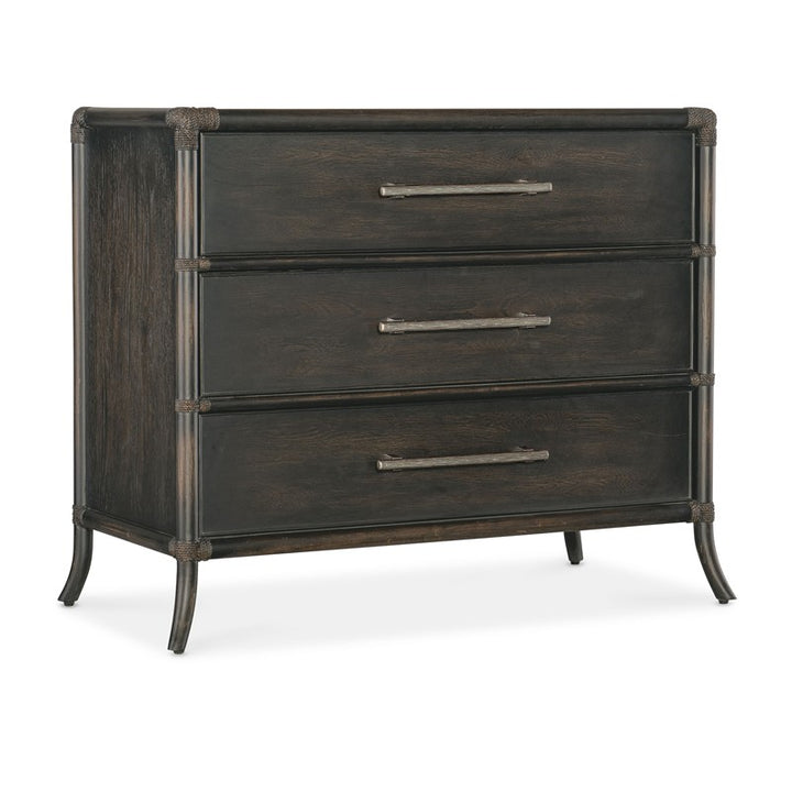 Retreat - Pole Rattan Chest - Black
