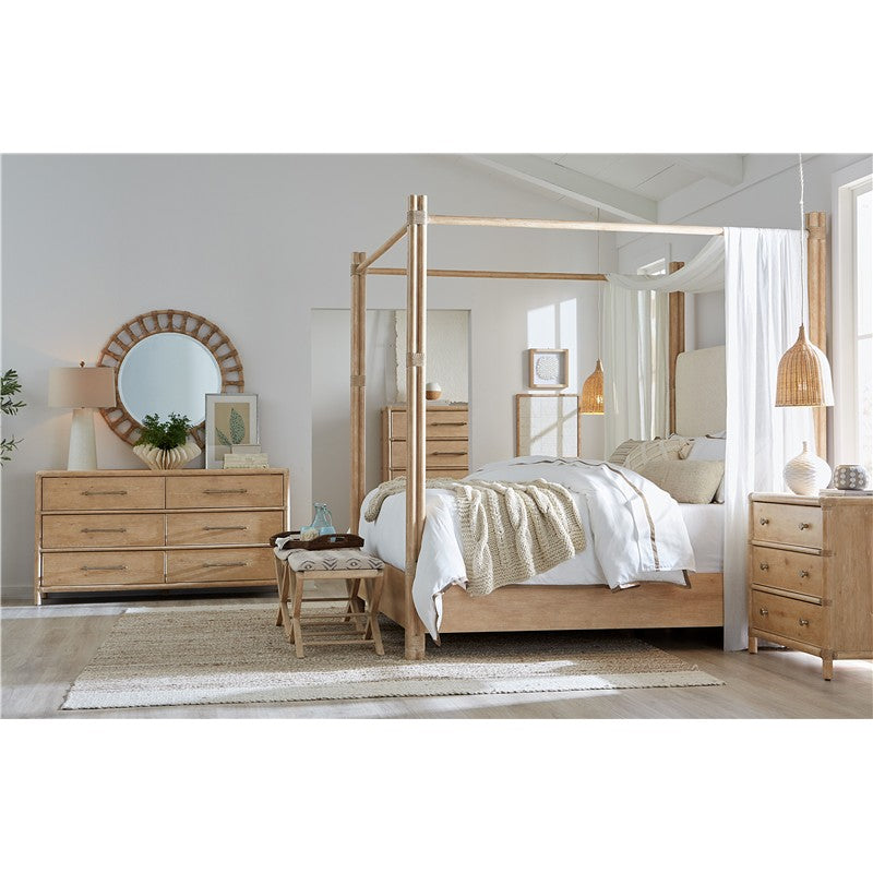 Retreat - Pole Rattan Dresser - Light Brown