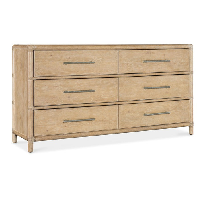 Retreat - Pole Rattan Dresser - Light Brown