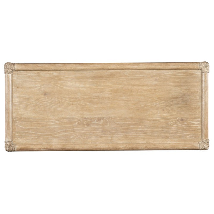 Retreat - Pole Rattan Five-Drawer Chest - Beige