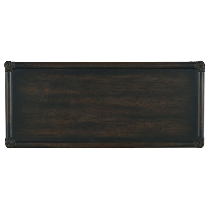 Retreat - Pole Rattan Five-Drawer Chest - Black