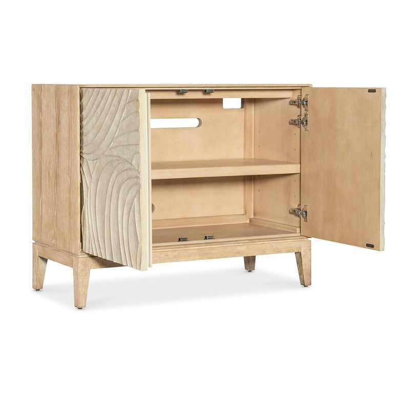 Retreat - Carved Nightstand - Beige