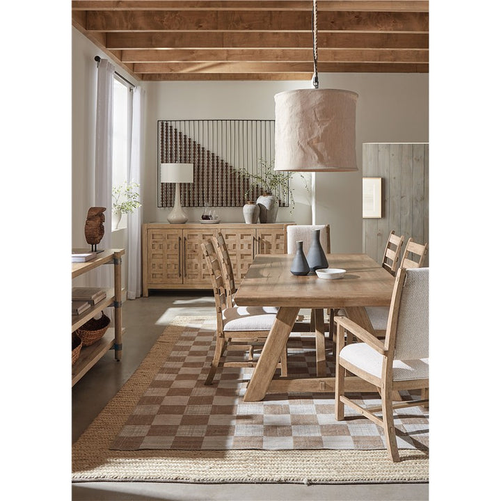 Vineyard Row - Rectangle Dining Table With 2-20" Leaves - Light Brown