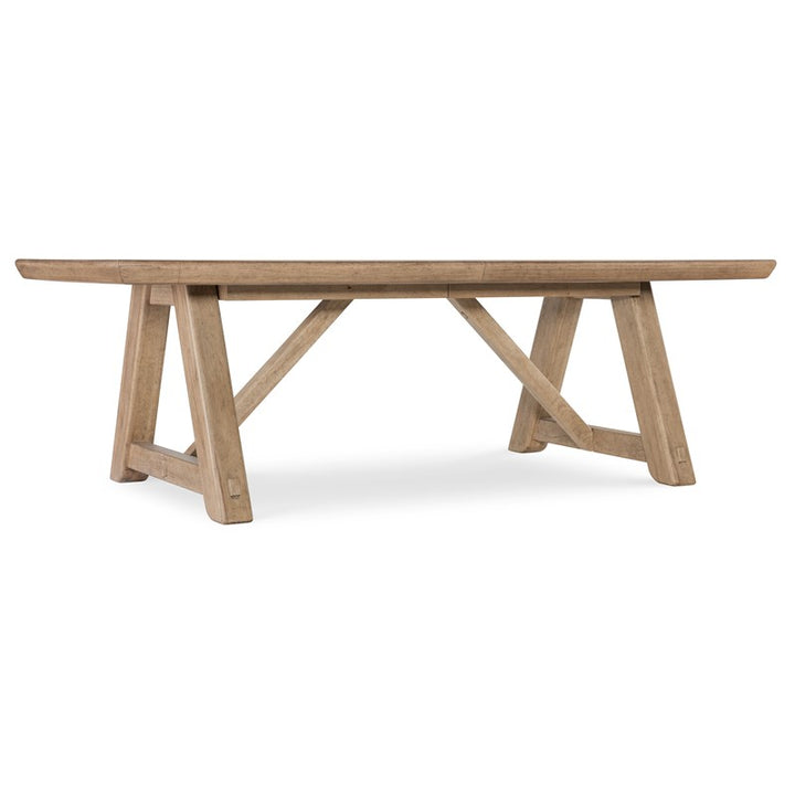 Vineyard Row - Rectangle Dining Table With 2-20" Leaves - Light Brown