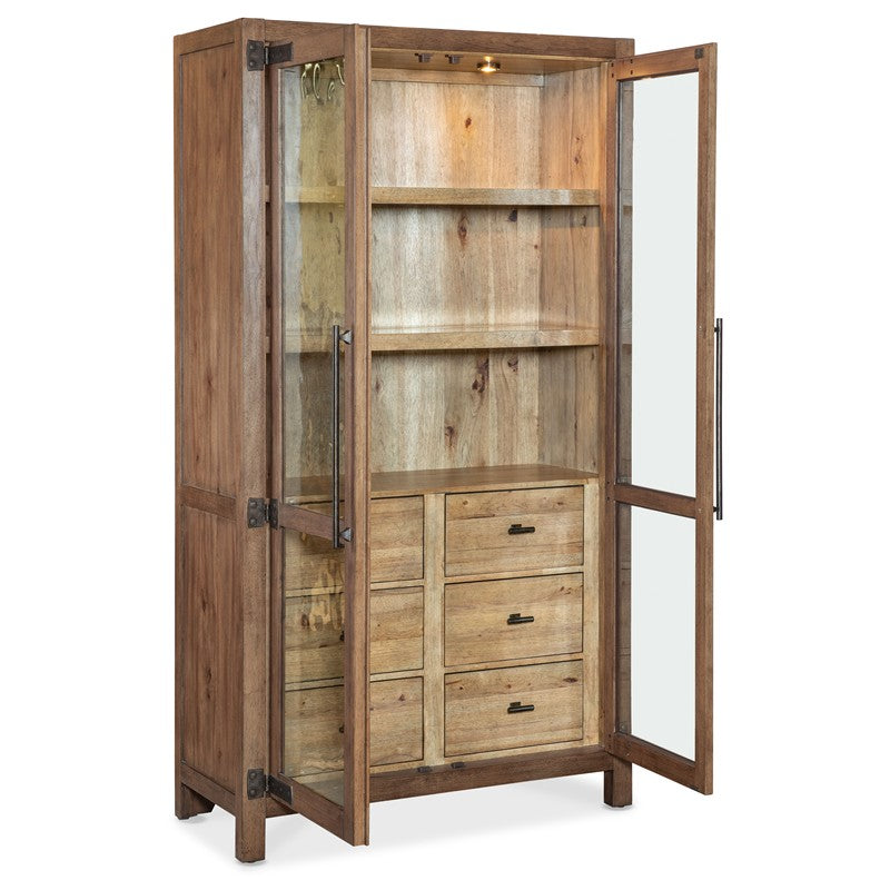 Vineyard Row - Display Cabinet - Light Brown
