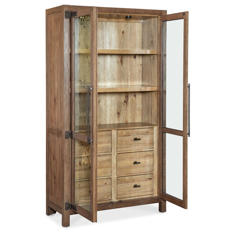 Vineyard Row - Display Cabinet - Light Brown
