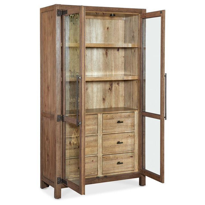 Vineyard Row - Display Cabinet - Light Brown