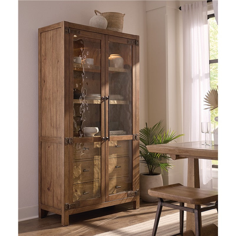 Vineyard Row - Display Cabinet - Light Brown