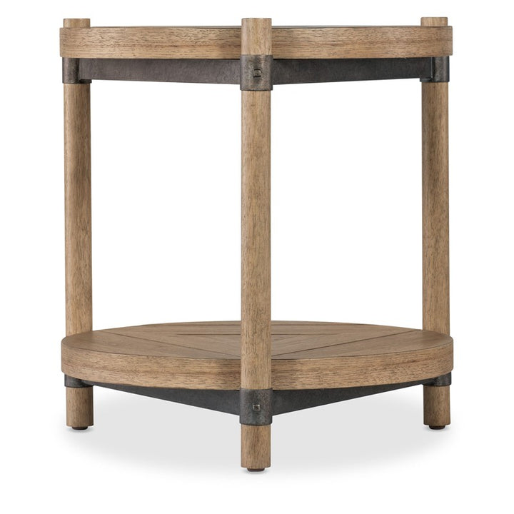 Vineyard Row - Round End Table - Light Brown