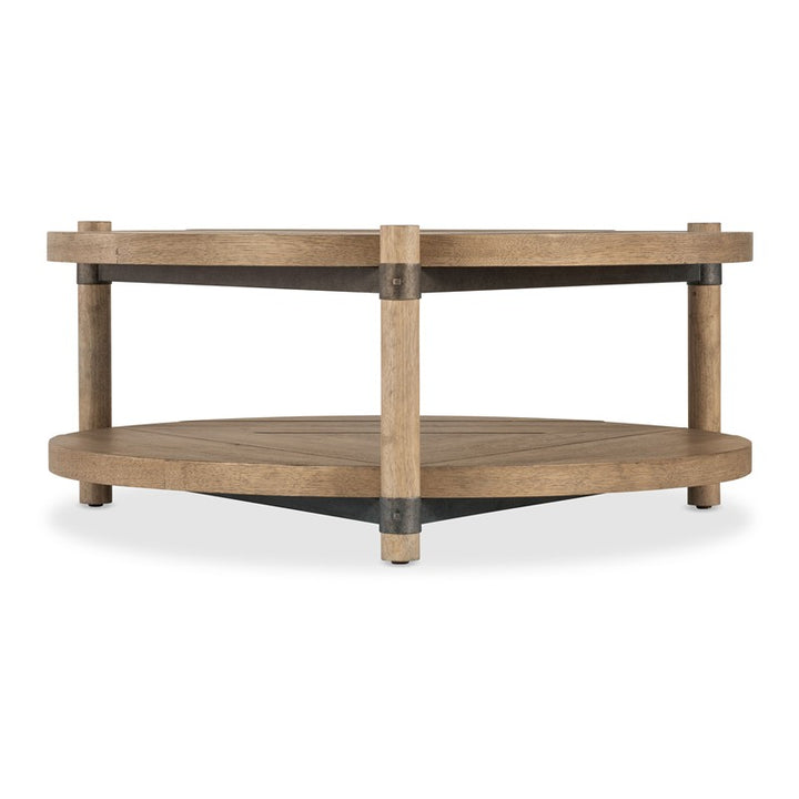 Vineyard Row - 44" Round Cocktail Table - Light Brown