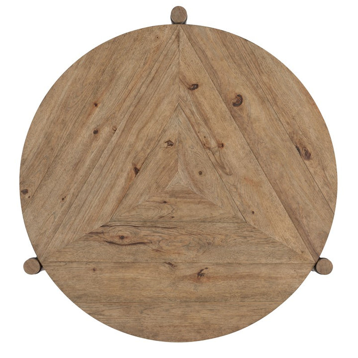 Vineyard Row - 44" Round Cocktail Table - Light Brown