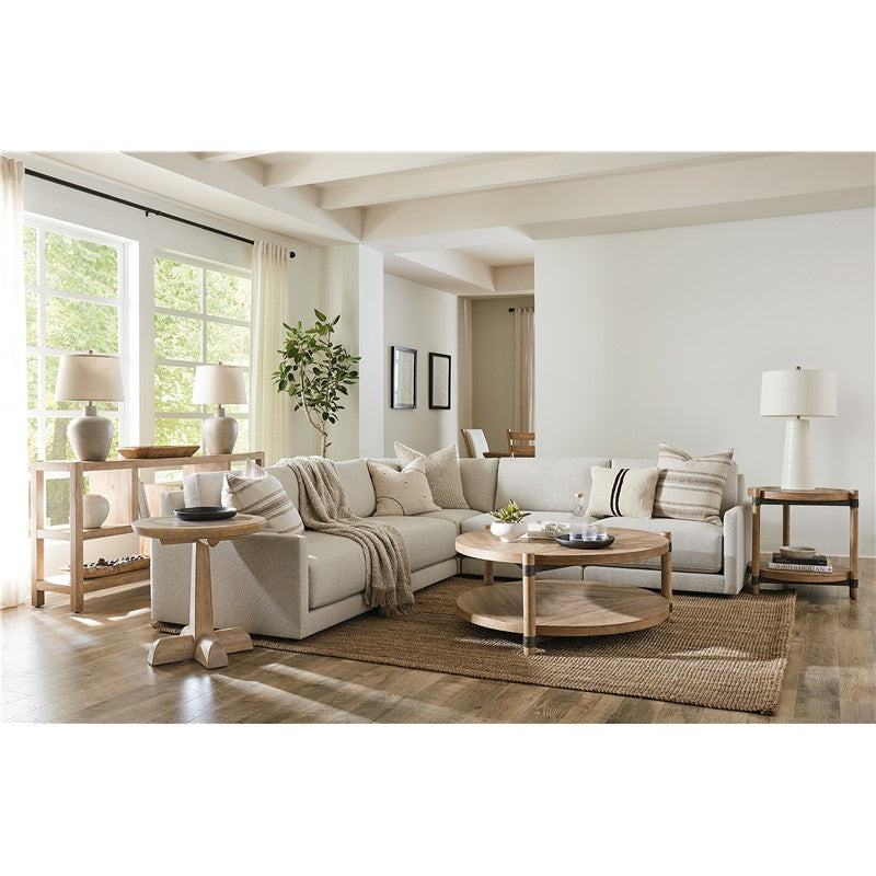 Vineyard Row - 44" Round Cocktail Table - Light Brown