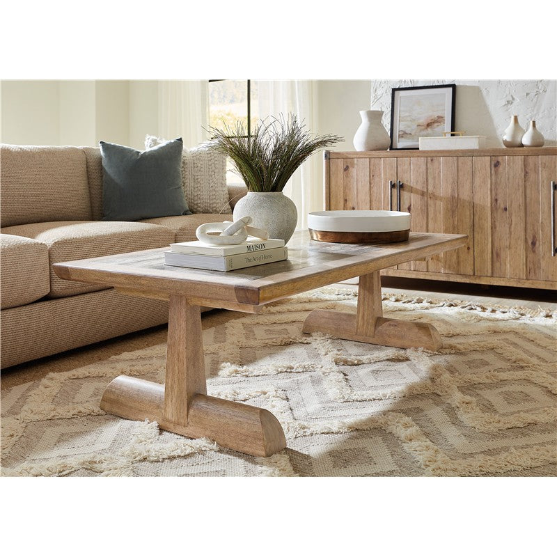 Vineyard Row - Rectangle Cocktail Table - Light Brown