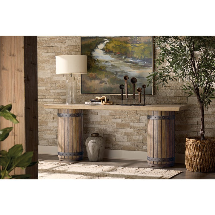 Vineyard Row - Console Table - Dark Brown
