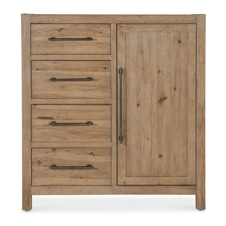 Vineyard Row - Four-Drawer Door Chest - Light Brown