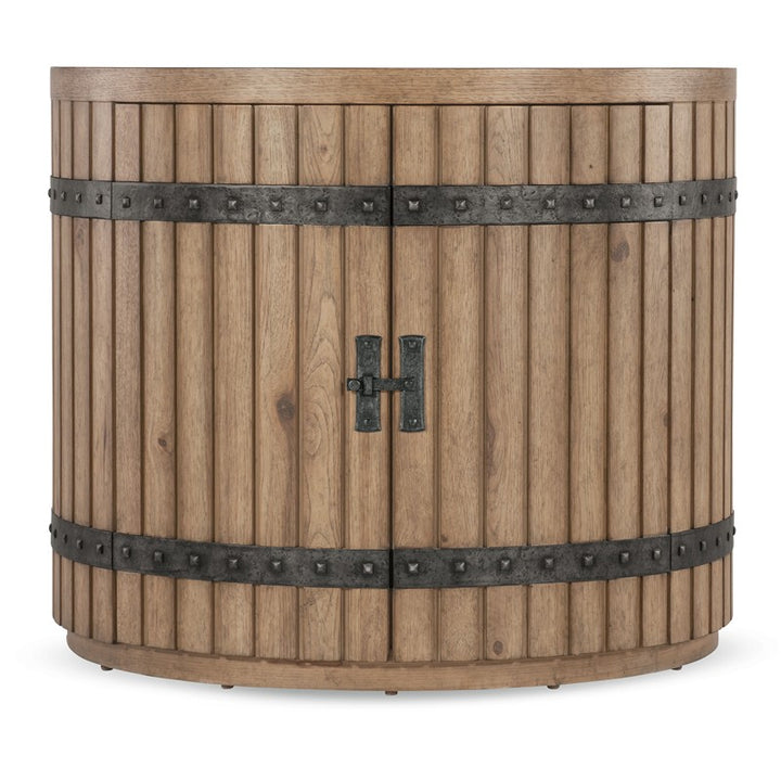 Vineyard Row - Demilune Nightstand - Light Brown
