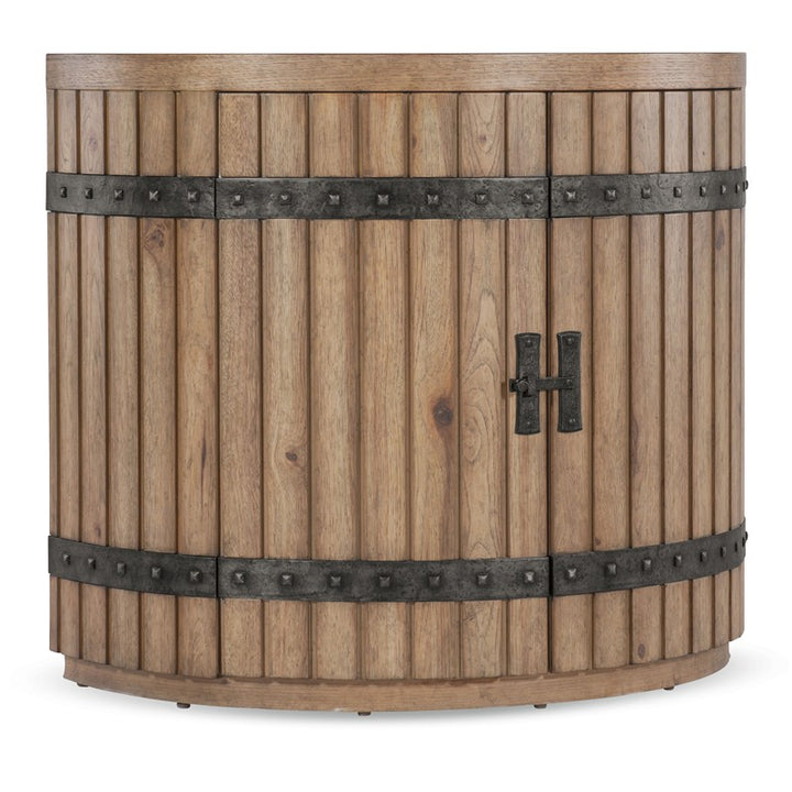 Vineyard Row - Demilune Nightstand - Light Brown