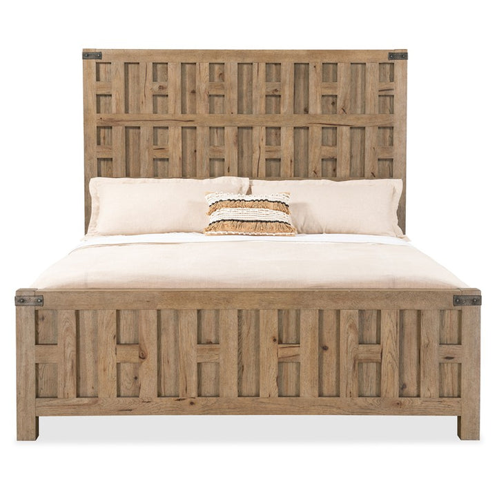 Vineyard Row - California King Panel Bed - Light Brown